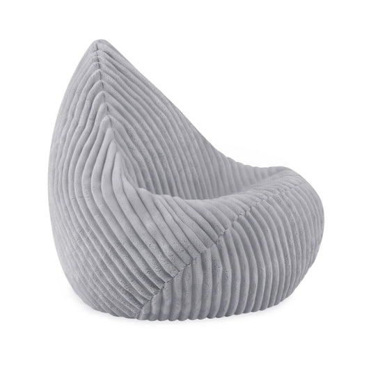 Plush Nest Sako sækkestol til børn – grå, Puffy Lamell