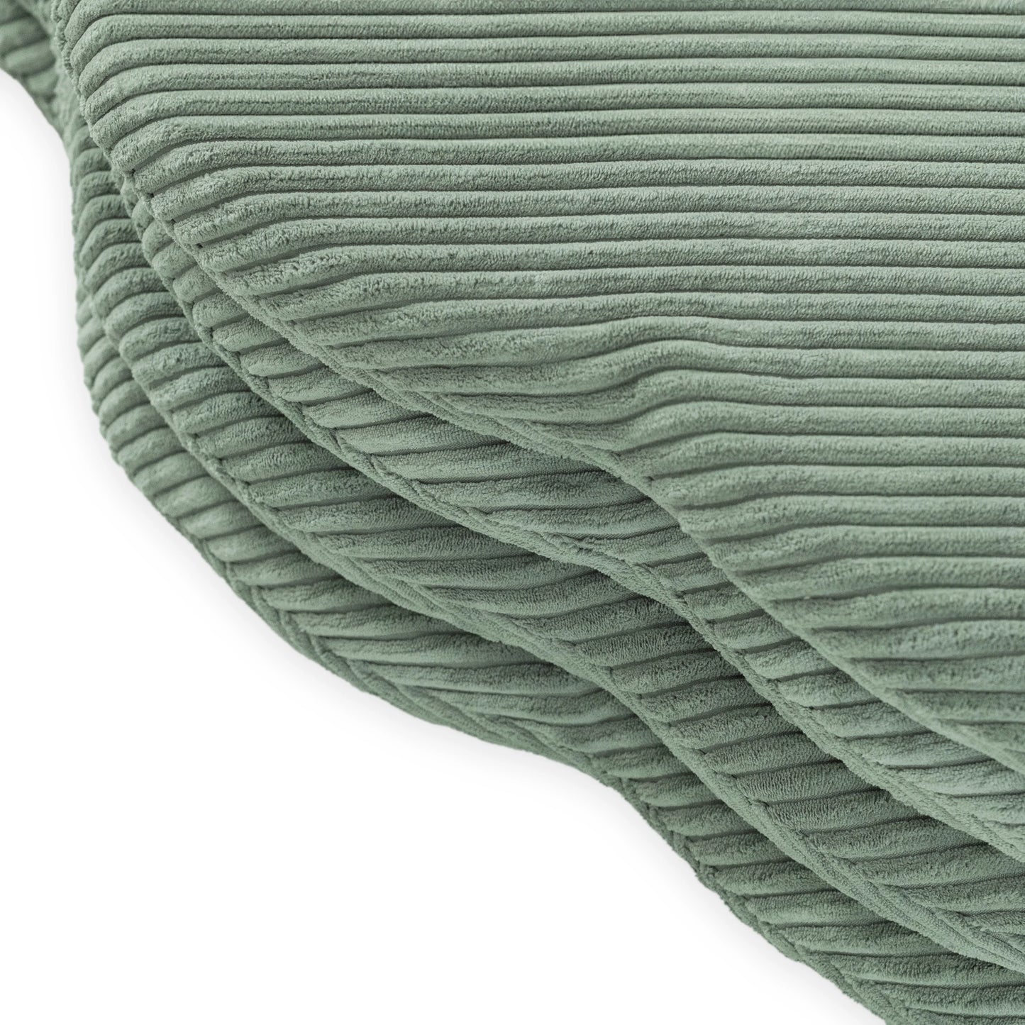 Plush Nest blomsterformet legemåtte “Fluffy Flower” – grøn (115x115x5 cm, premium fløjl)