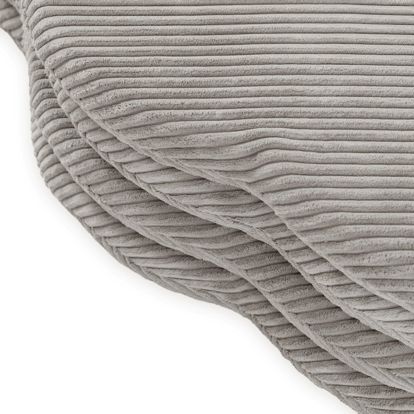 Plush Nest blomsterformet legemåtte “Fluffy Flower” – beige (115x115x5 cm, premium fløjl)