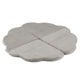 Plush Nest blomsterformet legemåtte “Fluffy Flower” – beige (115x115x5 cm, premium fløjl)