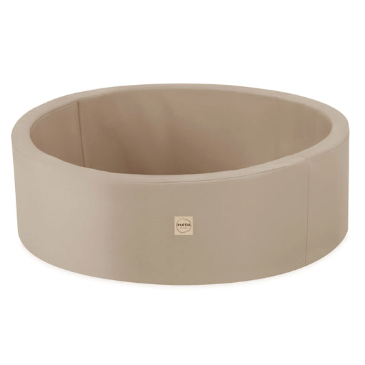 Plush Nest vandafvisende boldbassin uden bolde, rundt, 90x30 cm, beige