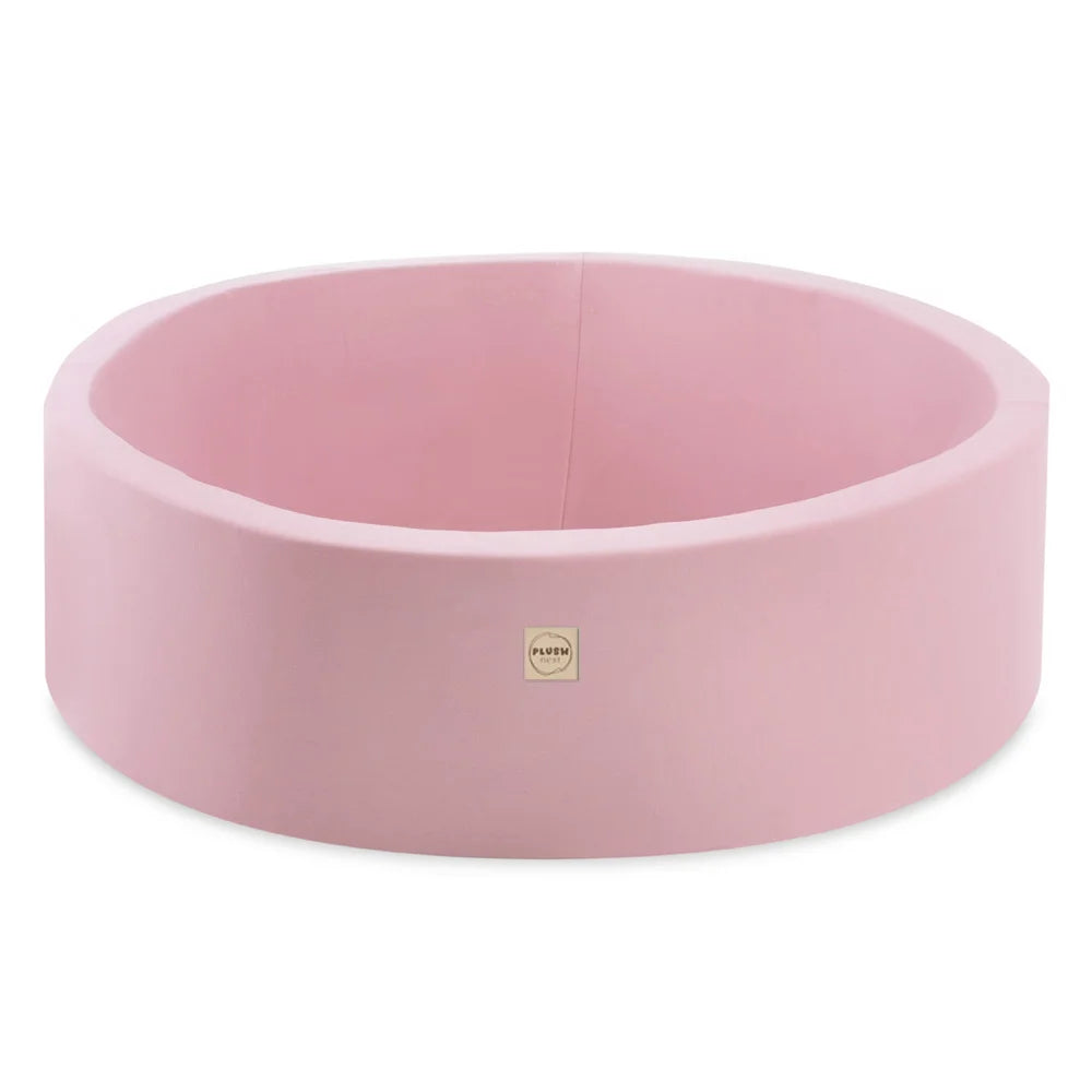 Plush Nest tumlesæt med boldbassin, triangel og 200 bolde, pink, smart bomuld