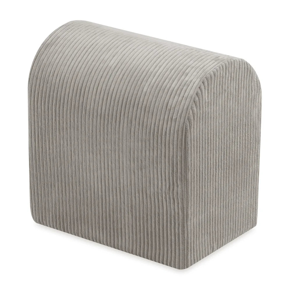 Plush Nest stort tumlesæt i skum med stort boldbassin – beige fløjl, inkl. 150 bolde (perlemor, guld)