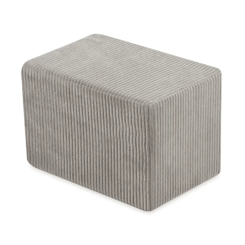 Plush Nest stort tumlesæt i skum med stort boldbassin – beige fløjl, inkl. 150 bolde (perlemor, guld)