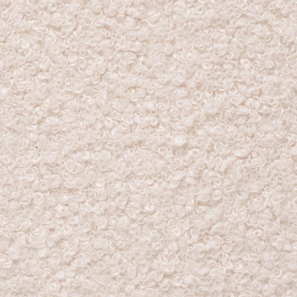 Plush Nest stort tumlesæt i skum med stort boldbassin – cream lammeskind, inkl. 150 bolde (perlemor, guld)