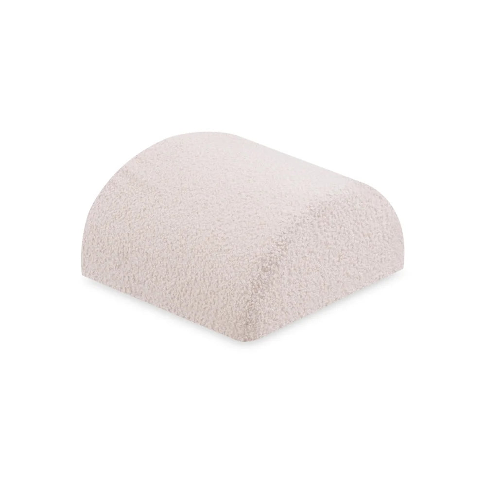 Plush Nest stort tumlesæt i skum med stort boldbassin – cream lammeskind, inkl. 150 bolde (perlemor, guld)