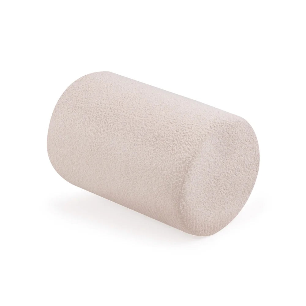 Plush Nest stort tumlesæt i skum med stort boldbassin – cream lammeskind, inkl. 150 bolde (perlemor, guld)