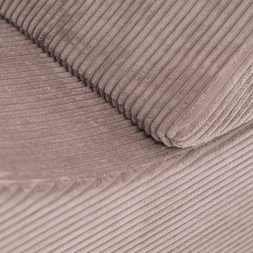 Plush Nest tumlesæt med 4 dele – Recliner 145x35x45 cm, beige premium fløjl