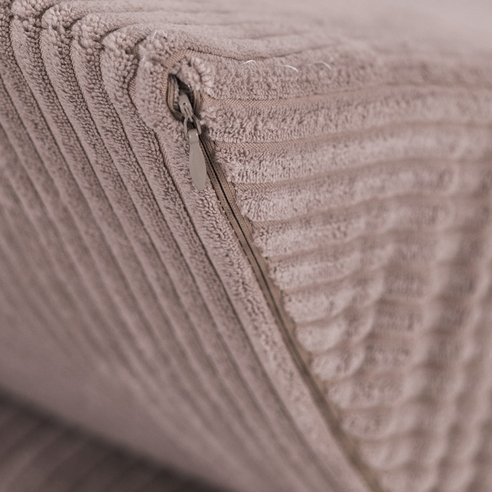 Plush Nest tumlesæt med 4 dele – Recliner 145x35x45 cm, beige premium fløjl