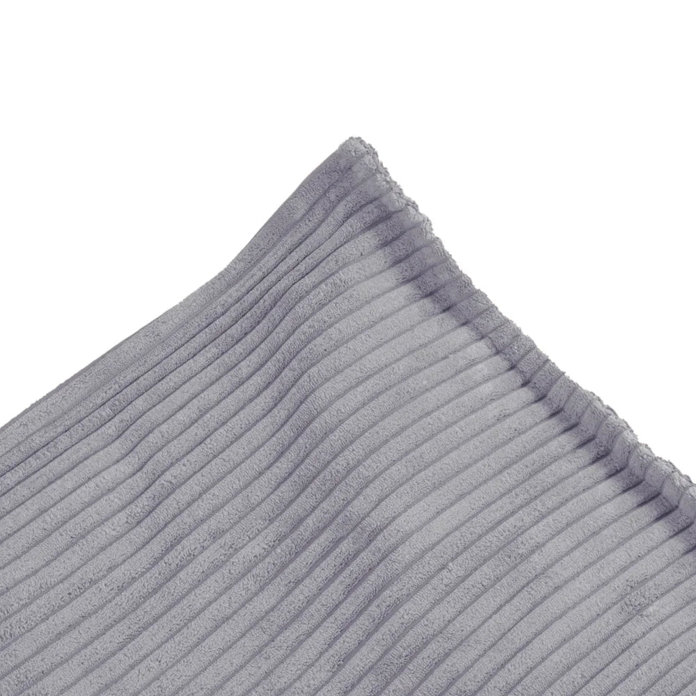 Plush Nest Puff – gulvpude 60x60 cm i grå fløjl