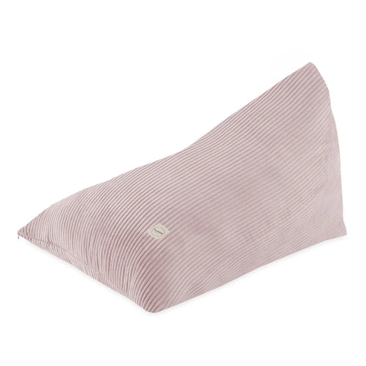 Plush Nest siddepuf, 120×80 cm, lyserød, premium fløjl