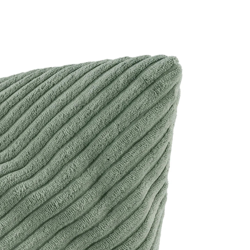 Plush Nest siddepuf, 120×80 cm, grøn, premium fløjl