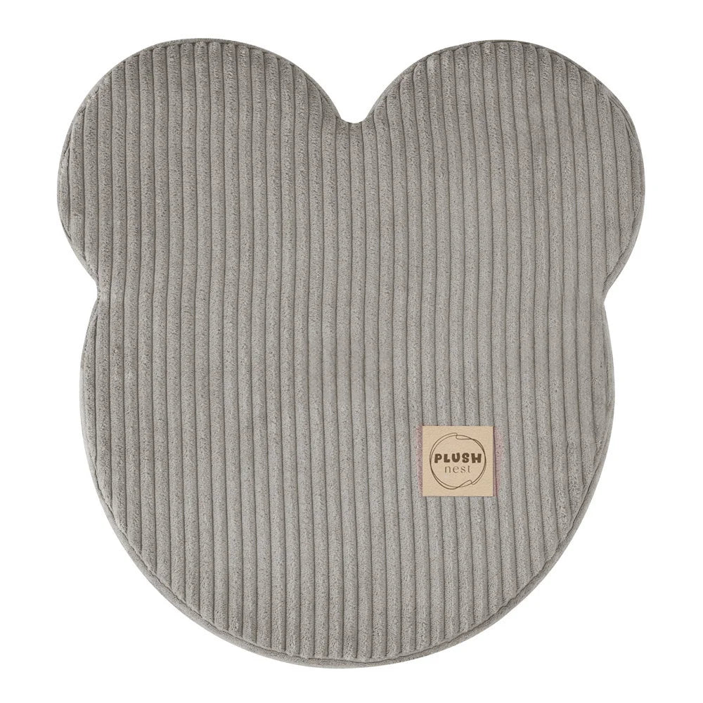 Plush Nest Teddy Bear Puff – puf 46x25 cm i beige fløjl