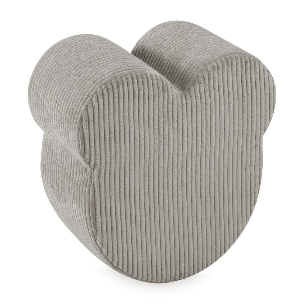 Plush Nest Teddy Bear Puff – puf 46x25 cm i beige fløjl