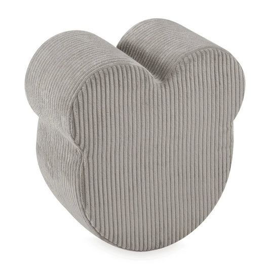 Plush Nest Teddy Bear Puff – puf 46x25 cm i beige fløjl