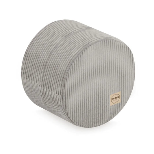 Plush Nest rund puf, 40×30 cm, beige, premium fløjl