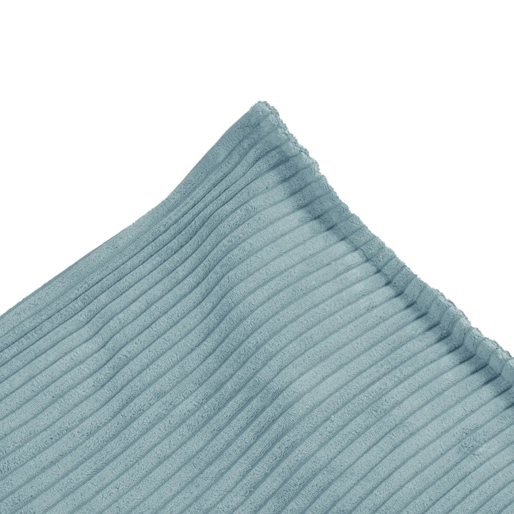 Plush Nest Puff – gulvpude 60x60 cm i blå fløjl