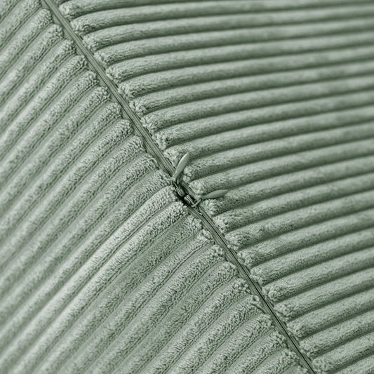 Plush Nest rund puf, 40×30 cm, grøn, premium fløjl
