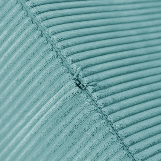 Plush Nest rund puf, 40×30 cm, blå, premium fløjl