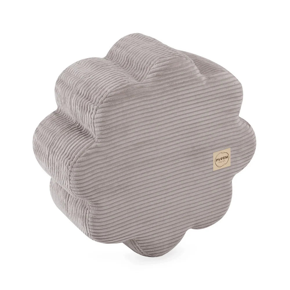 Plush Nest Flower puf, 54×25 cm, beige, premium fløjl