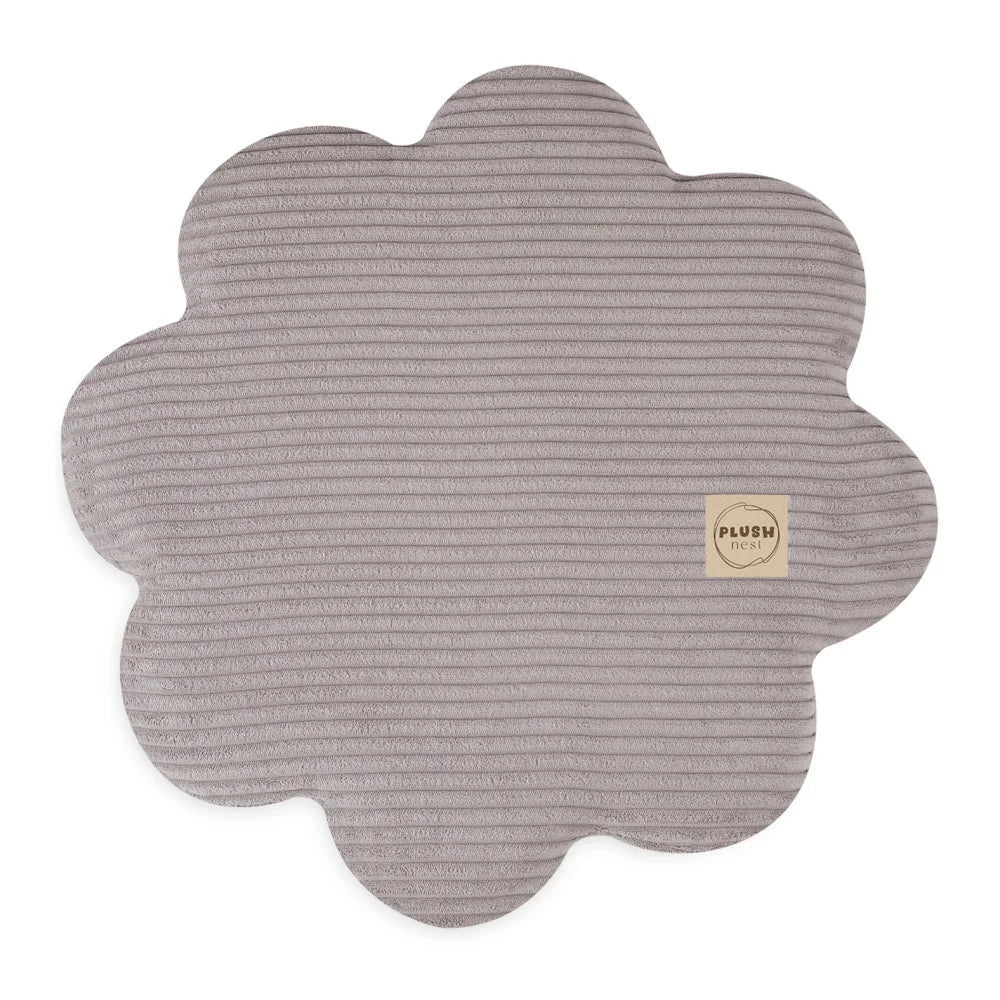 Plush Nest Flower puf, 54×25 cm, beige, premium fløjl