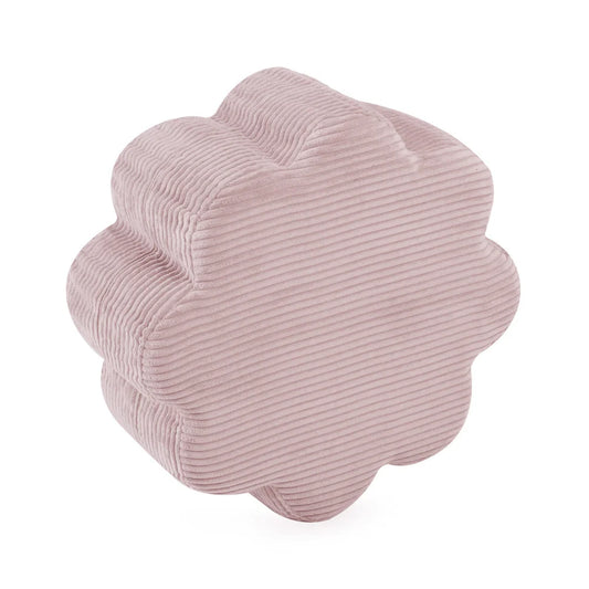 Plush Nest Flower puf, 54×25 cm, lyserød, premium fløjl