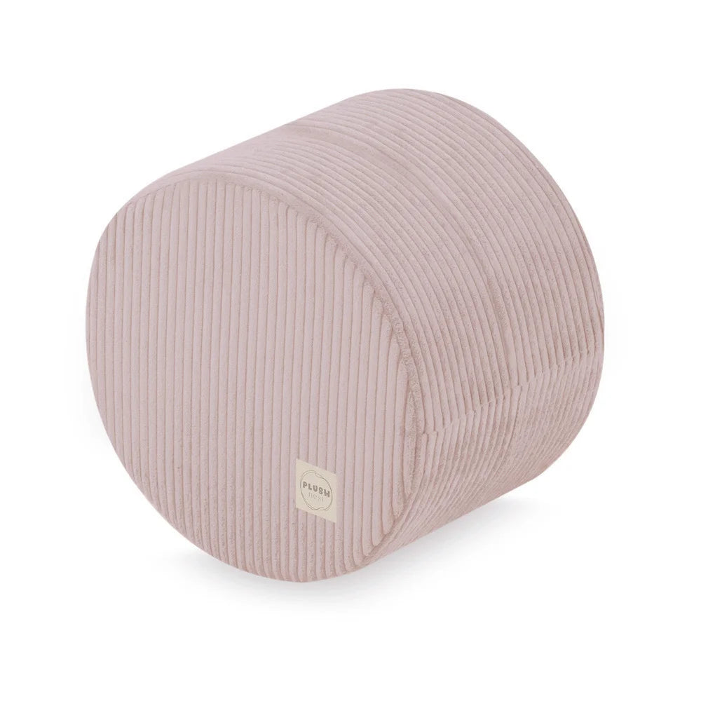Plush Nest rund puf, 40×30 cm, lyserød, premium fløjl