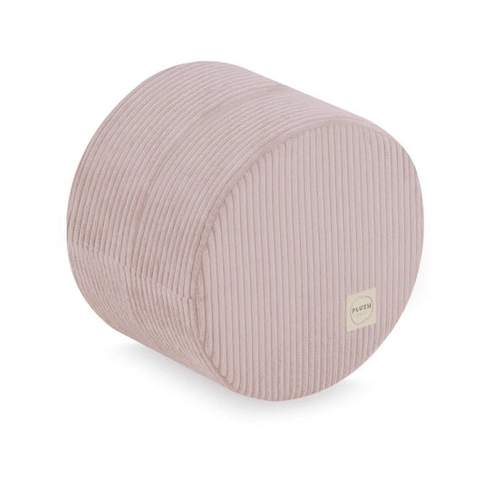 Plush Nest rund puf, 40×30 cm, lyserød, premium fløjl