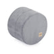 Plush Nest rund puf, 40×30 cm, grå, premium fløjl