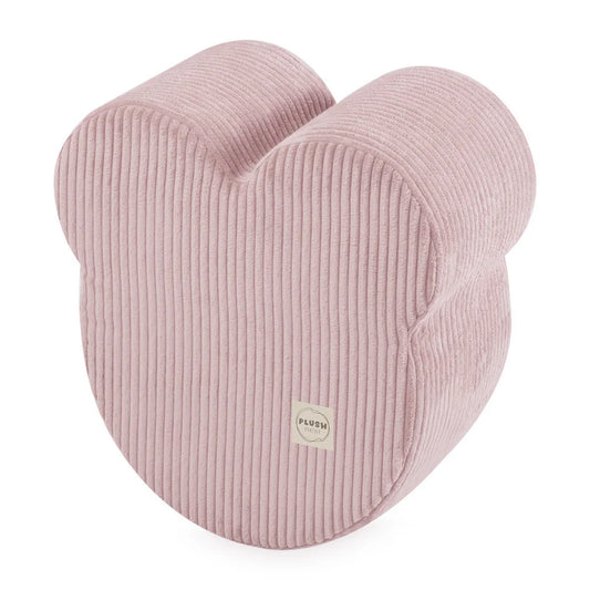 Plush Nest Teddy Bear Puff – puf 46x25 cm i lyserød fløjl