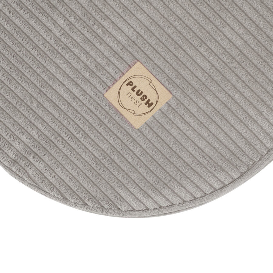 Plush Nest Foldie legesofa i fløjl 170 cm – beige