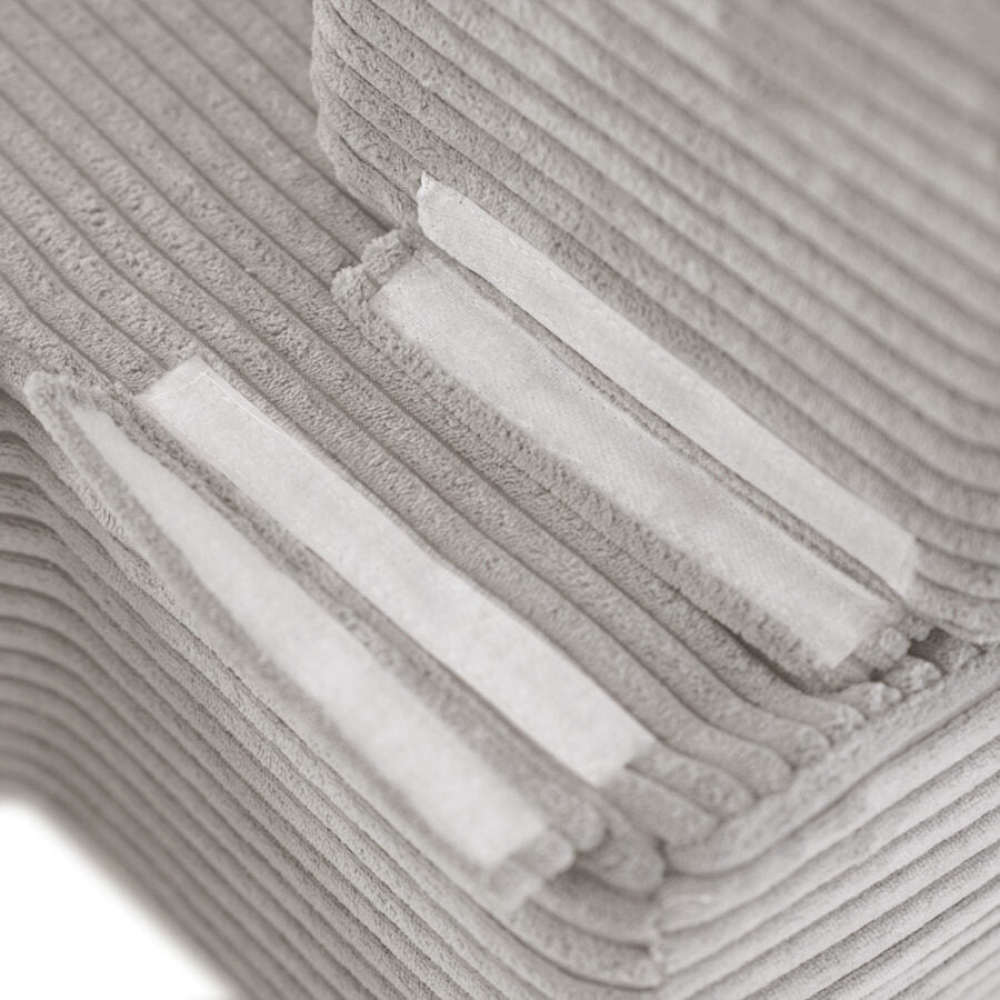 Plush Nest Foldie legesofa i fløjl 170 cm – beige