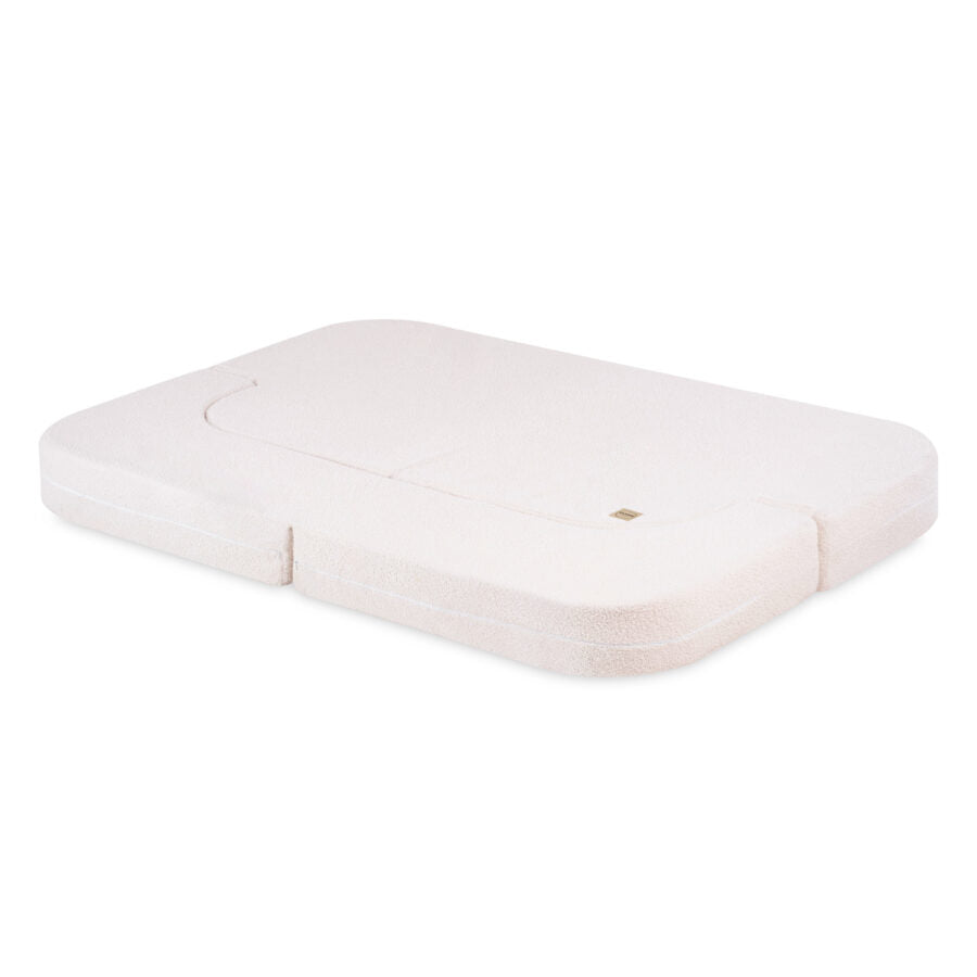 Plush Nest Foldie legesofa i bouclé 170 cm – creme