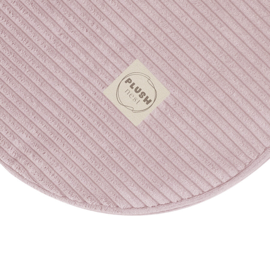 Plush Nest Foldie legesofa i fløjl 170 cm – lyserød