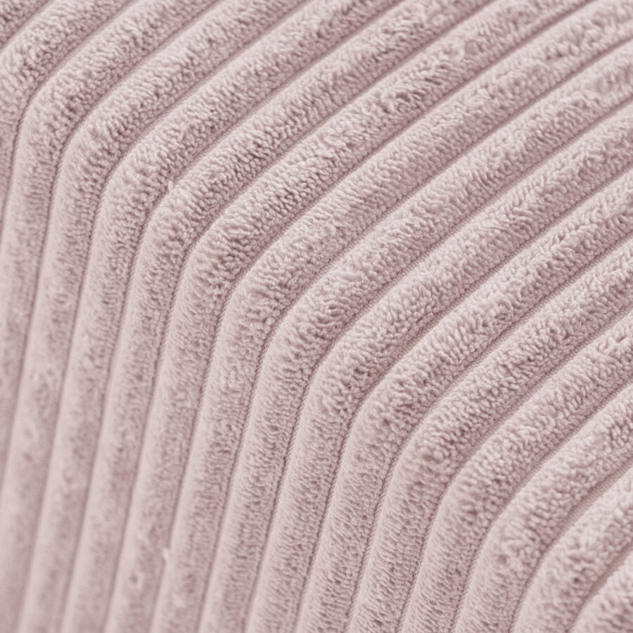 Plush Nest Foldie legesofa med armlæn i fløjl 100 cm – lyserød