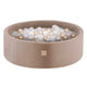 Plush Nest Boldbassin med 200 bolde – Guld Velour, 90x30 cm