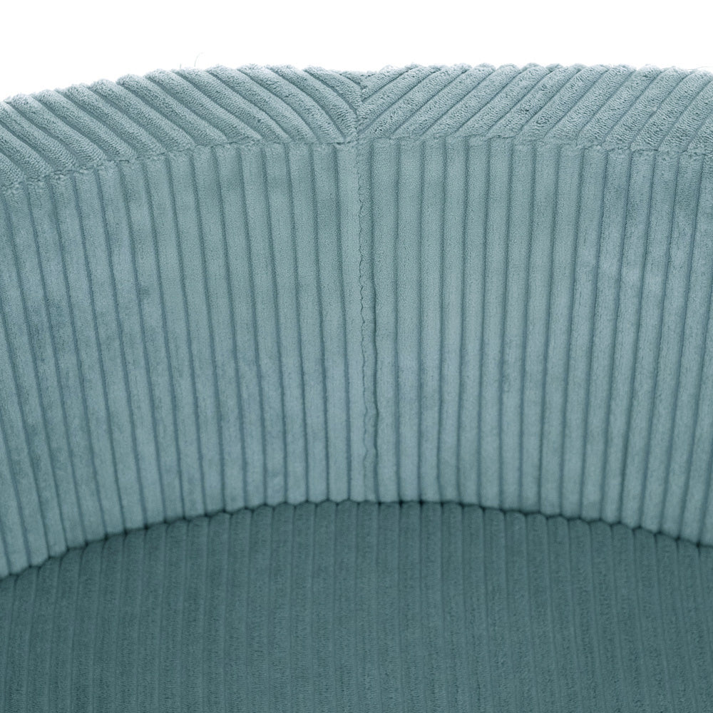 Plush Nest Boldbassin med 200 bolde – Blå Premium Bred Fløjl, 90x30 cm, Rund