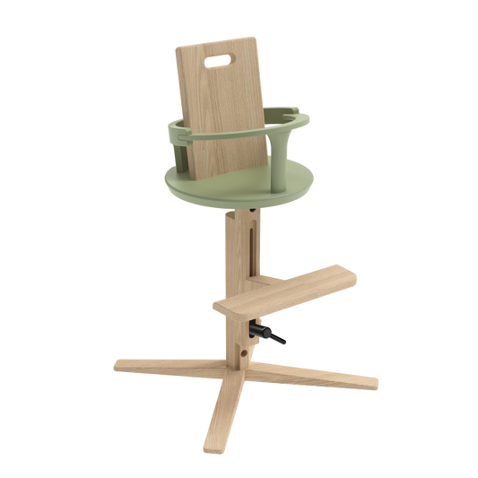 Norstol Peak højstol med babyindsats – olive green