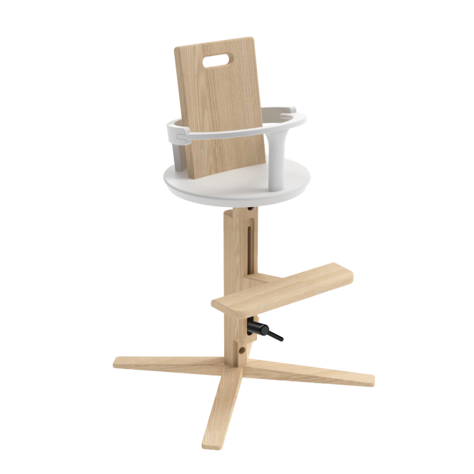 Norstol Peak højstol med babyindsats – hvid