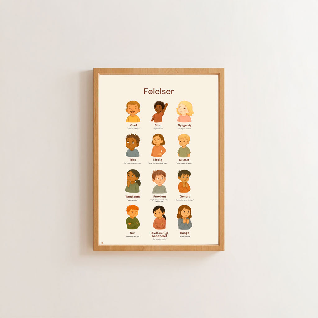 Tumlebørn Plakat - Følelser - 35x50 cm