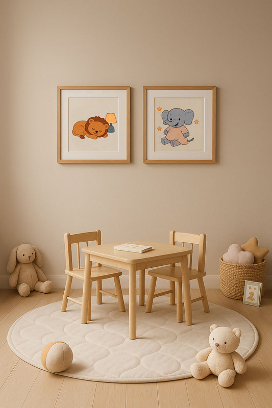 Plakat 30x30 – Dyreunger, enhjørninger og eventyrlige motiver