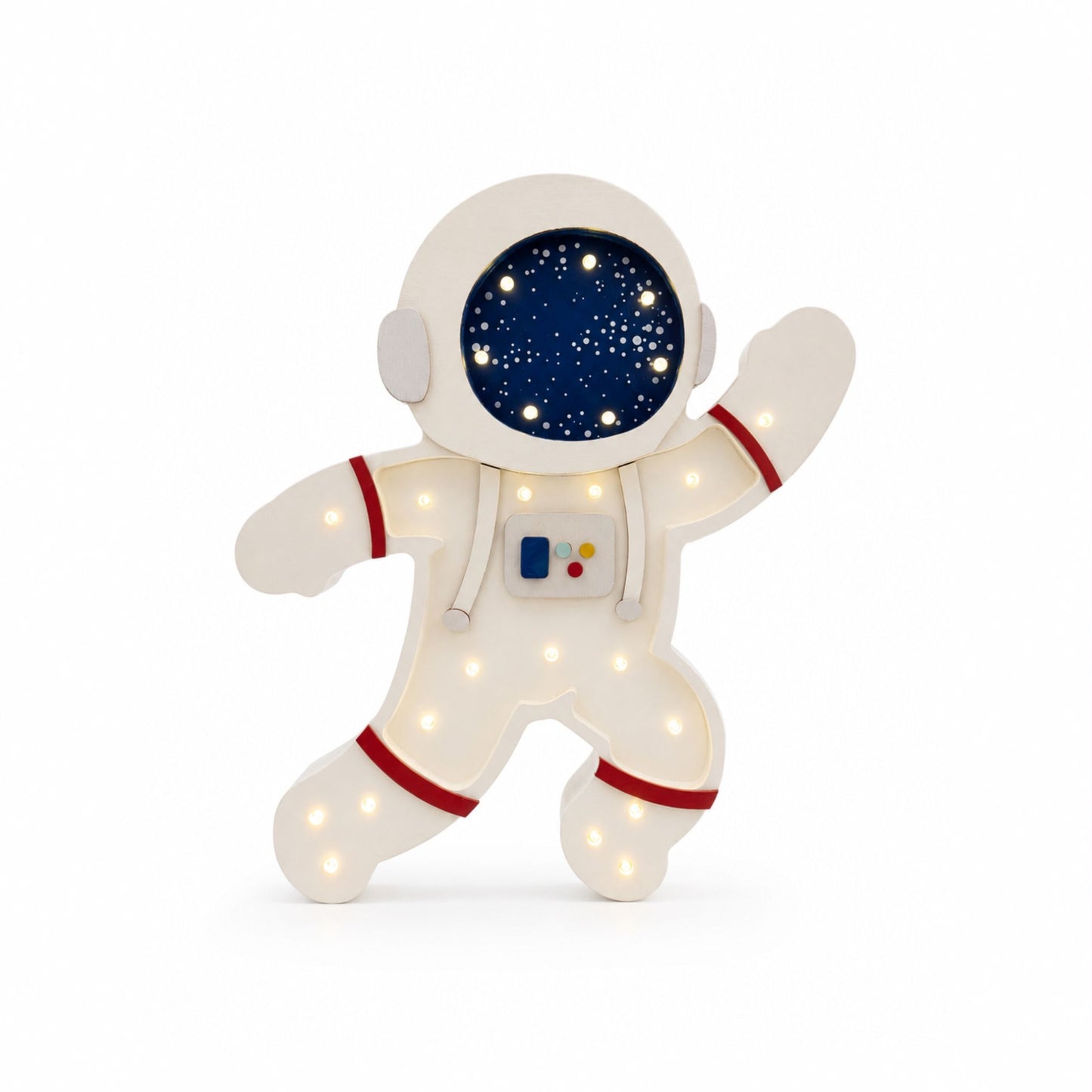 Little Lights Astronaut børnelampe i træ 40 cm – Milky Way