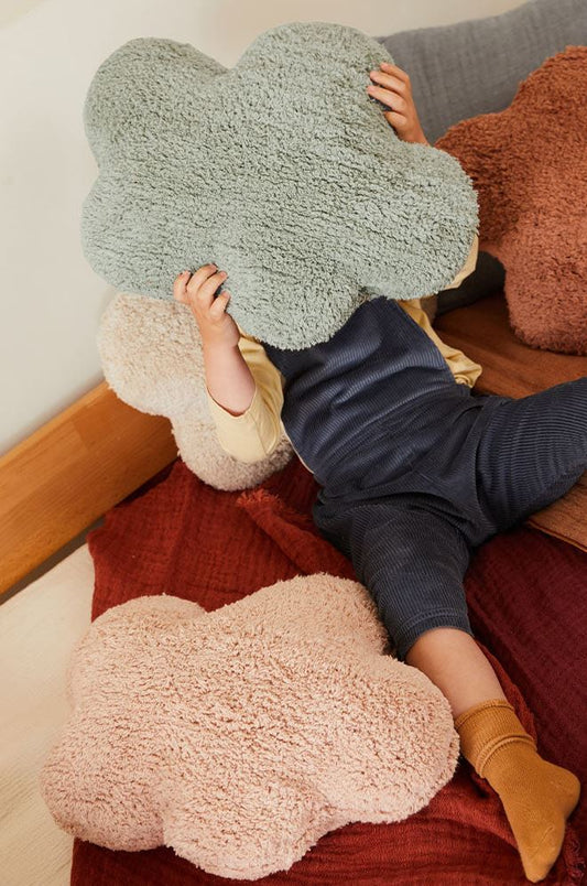 Lorena Canals gulvpude Clouds Blue Sage – blågrøn