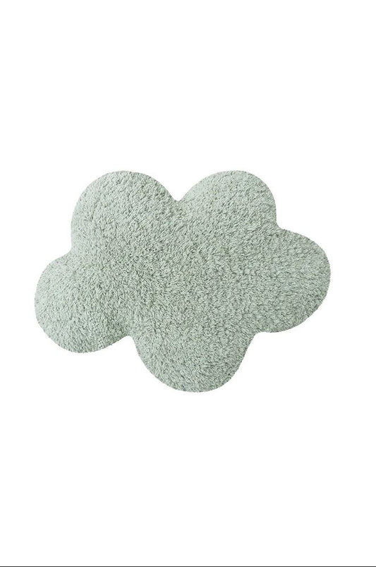 Lorena Canals gulvpude Clouds Blue Sage – blågrøn