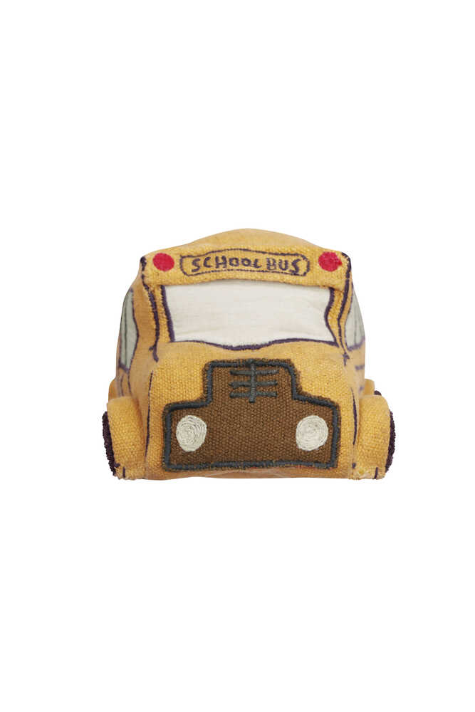 Lorena Canals Green Toy Ride & Roll School Bus – busleg og rolleleg