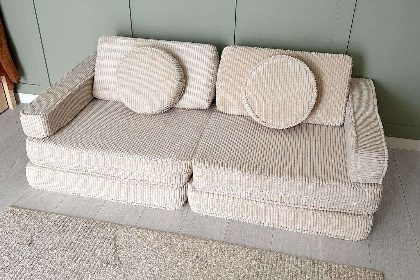 Shappy legesofa 160 cm - Original Corduroy - Vanilla