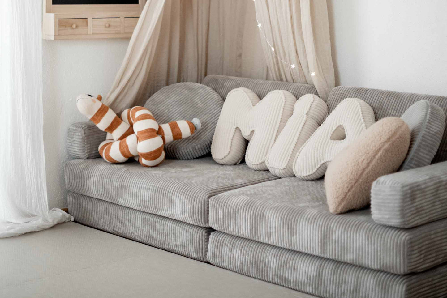 Shappy legesofa 160 cm - Pure Corduroy - Pebble