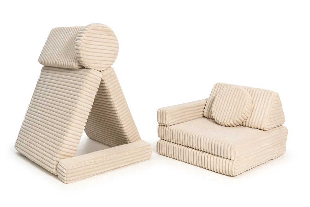 Shappy legesofa 160 cm – Pure Corduroy Waffle – Cream Beige