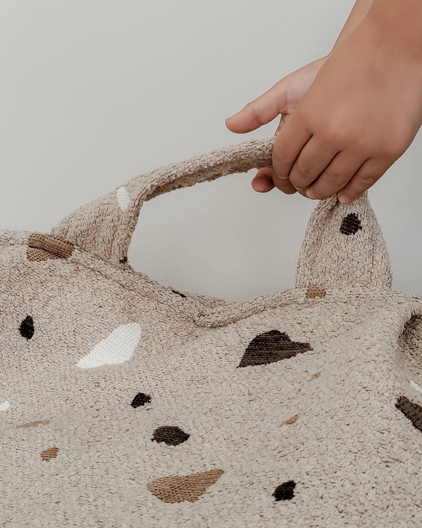 Wigiwama sækkestol i bouclé – Terrazzo Sand