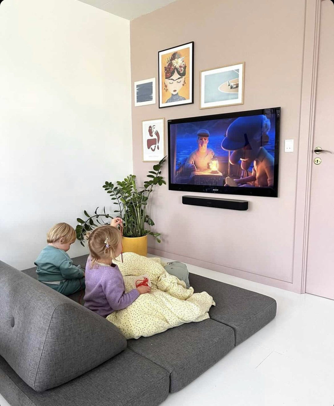 by KlipKlap Langt Ryglæn - Blågrå